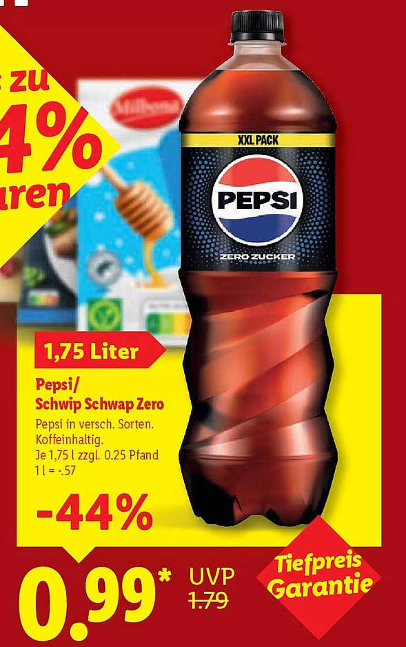 Pepsi/Schwip Schwap Zero 1,75 Liter