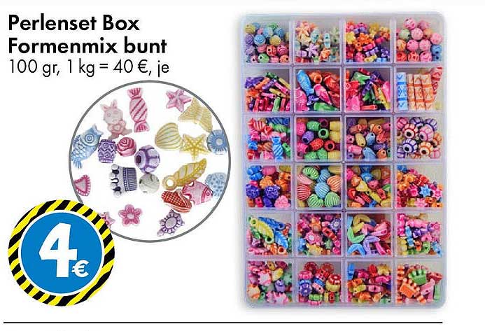 Perlenset Box Formenmix bunt