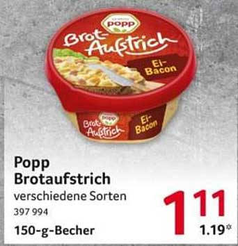 Popp Brotauflisch (El-Bacon) 150-g-Becher