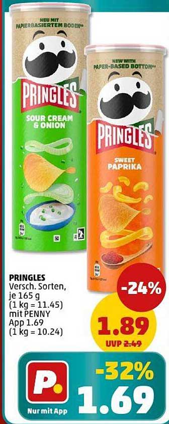 Pringles Verschiedene Sorten, je 165 g