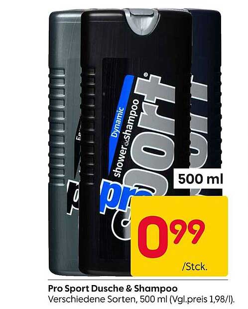 Pro Sport Dusche & Shampoo – 500 ml für nur 0,99 €