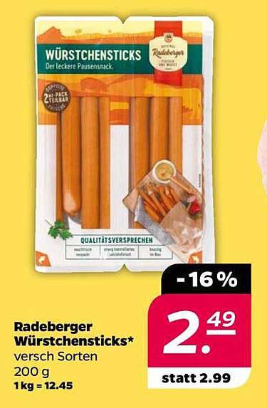 Radeberger Würstchensticks - Der leckere Pausensnack