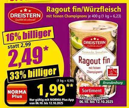 Ragout fin/Würzfleisch mit feinen Champignons 400 g
