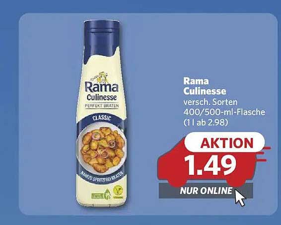 Rama Culinesse 400/500 ml Flasche - Verschiedene Sorten