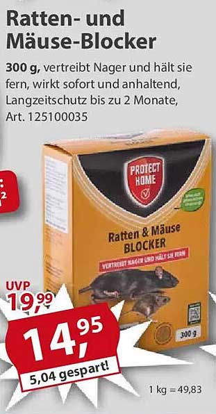 Ratten- und Mäuse-Blocker 300 g