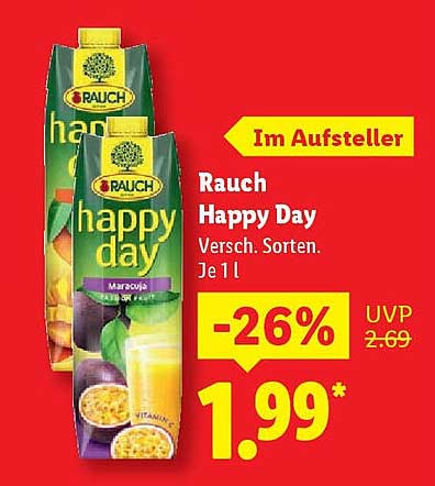 Rauch Happy Day 1l - Verschiedene Sorten