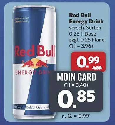 Red Bull Energy Drink 0,25-l-Dose - Neuheiten zum Sparpreis