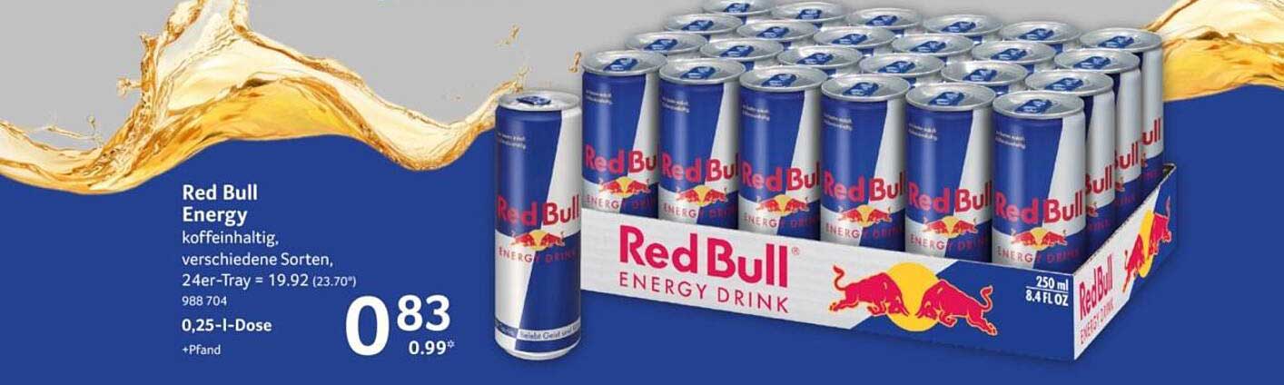 Red Bull Energy Drink 24er-Tray für nur 19,92 €