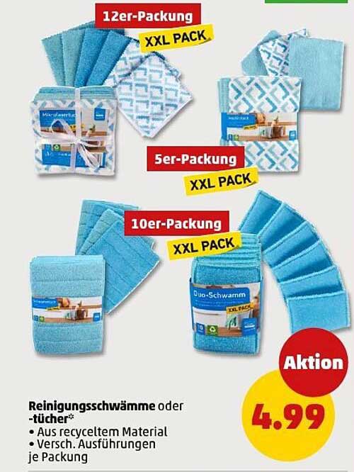 Reinigungsschwämme oder -tücher XXL PACK