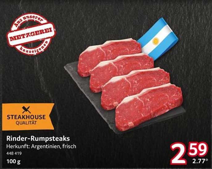 Rinder-Rumpsteaks – Steakhouse Qualität aus Argentinien
