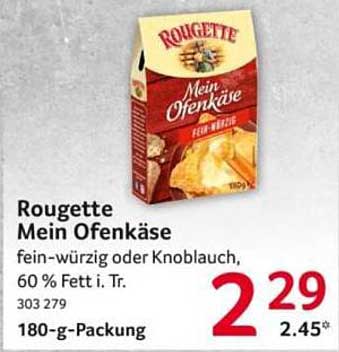 Rougette Mein Ofenkäse, fein-würzig oder Knoblauch, 180-g-Packung
