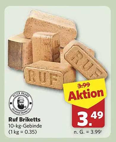 Ruf Briketts 10-kg-Gebinde