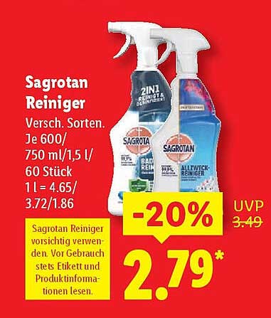Sagrotan Reiniger - Verschiedene Sorten