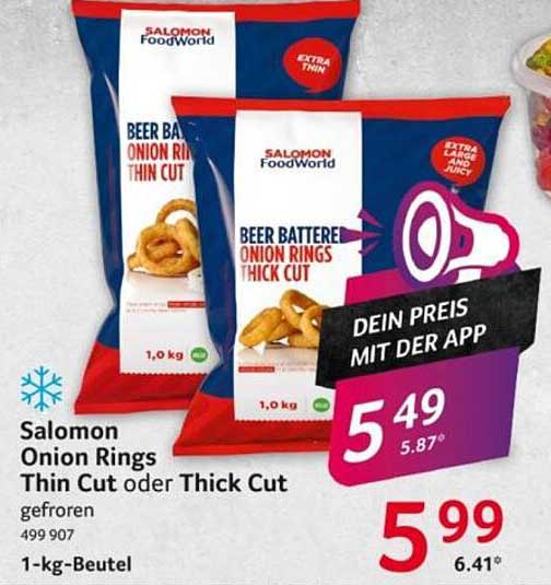 Salomon Onion Rings - Beer Battered Thin Cut oder Thick Cut