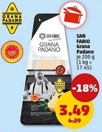SAN FABIO Grana Padano je 200 g