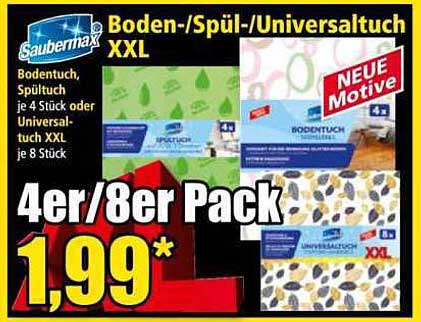 Saubermax Boden-/Spül-/Universalwechseltuch XXL
