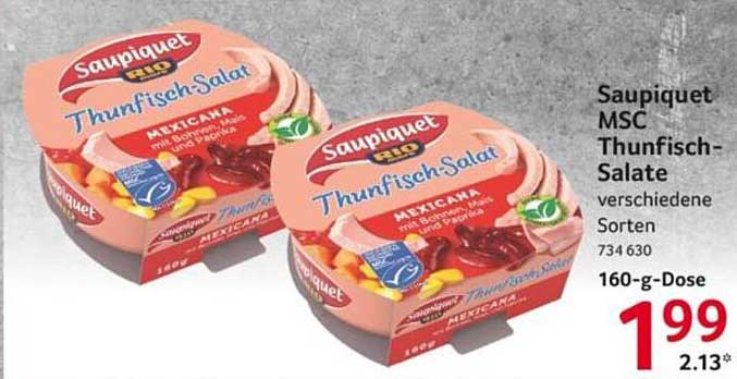 Saupiquet MSC Thunfisch-Salat verschiedene Sorten