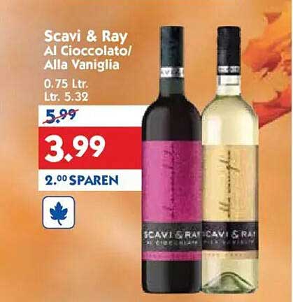 Scavi & Ray Al Cioccolato/Alla Vaniglia 0,75 L