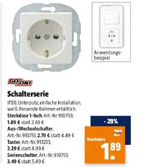 Schalterserie - Steckdose 1-fach