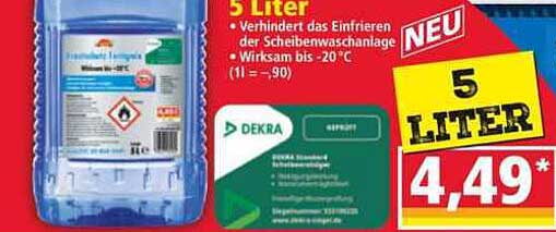 Scheibenfrostschutzmittel 5 Liter - Neu