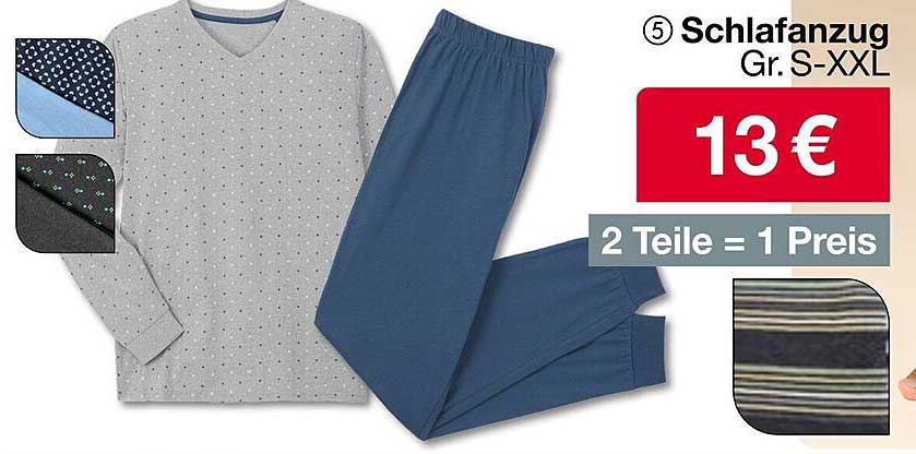 Schlafanzug Gr. S-XXL – 2 Teile = 1 Preis