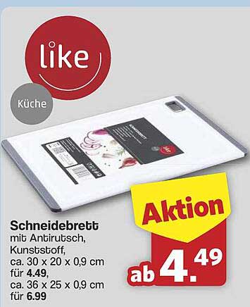 Schneidebrett mit Antirutsch von Like