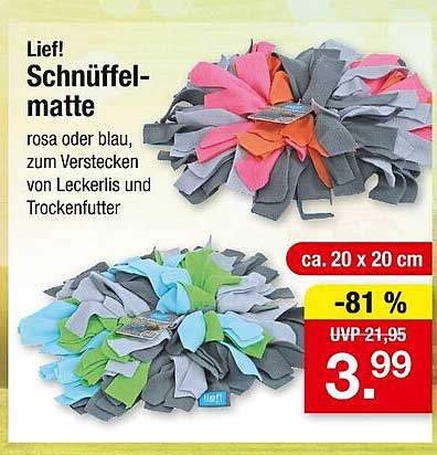 Schnüffelmatte in Rosa oder Blau - Ideal für Ihren Vierbeiner