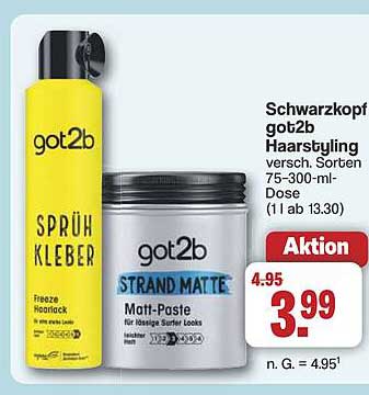 Schwarzkopf got2b Haarspray und Strand Matte – Aktion!