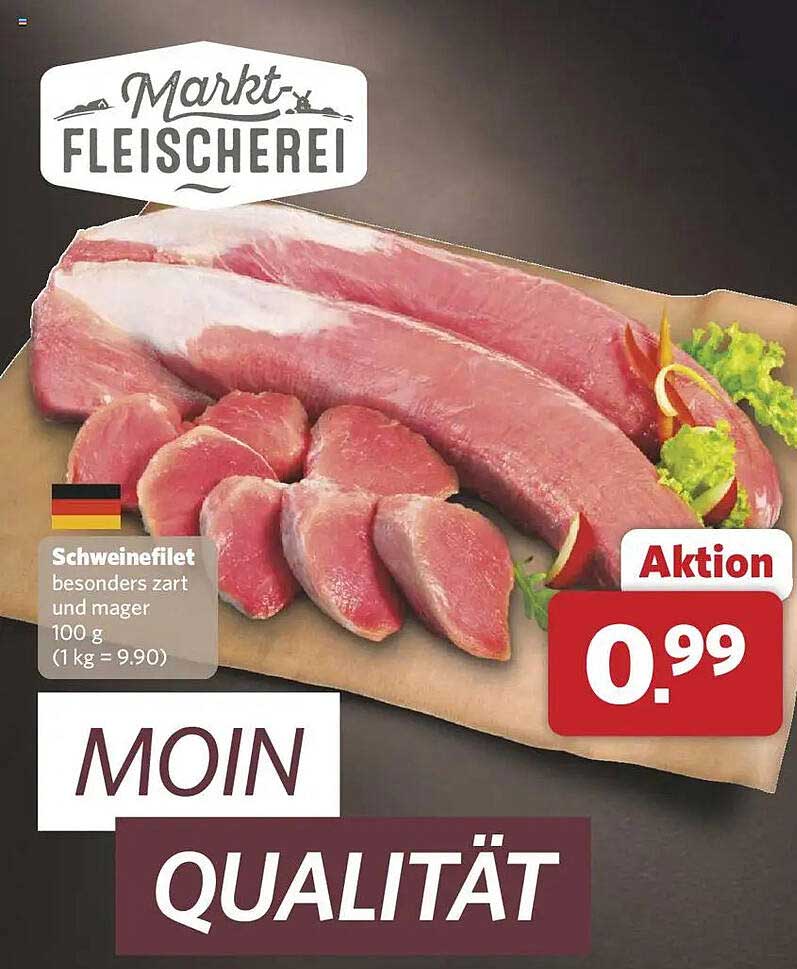 Schweinefilet besonders zart und mager