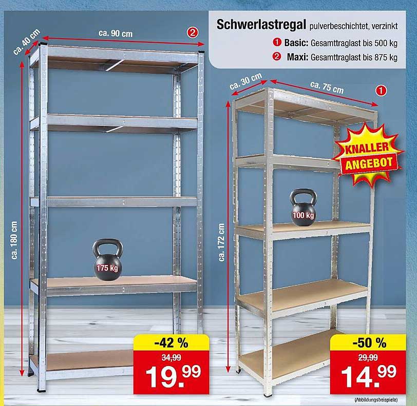 Schwerlastregal pulverbeschichtet, verzinkt