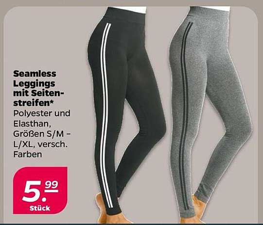 Seamless Leggings mit Seitenstreifen