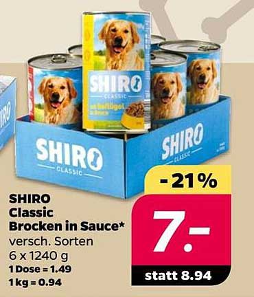 SHIRO Classic Brocken in Sauce – vielversprechender Genuss für Ihren Vierbeiner