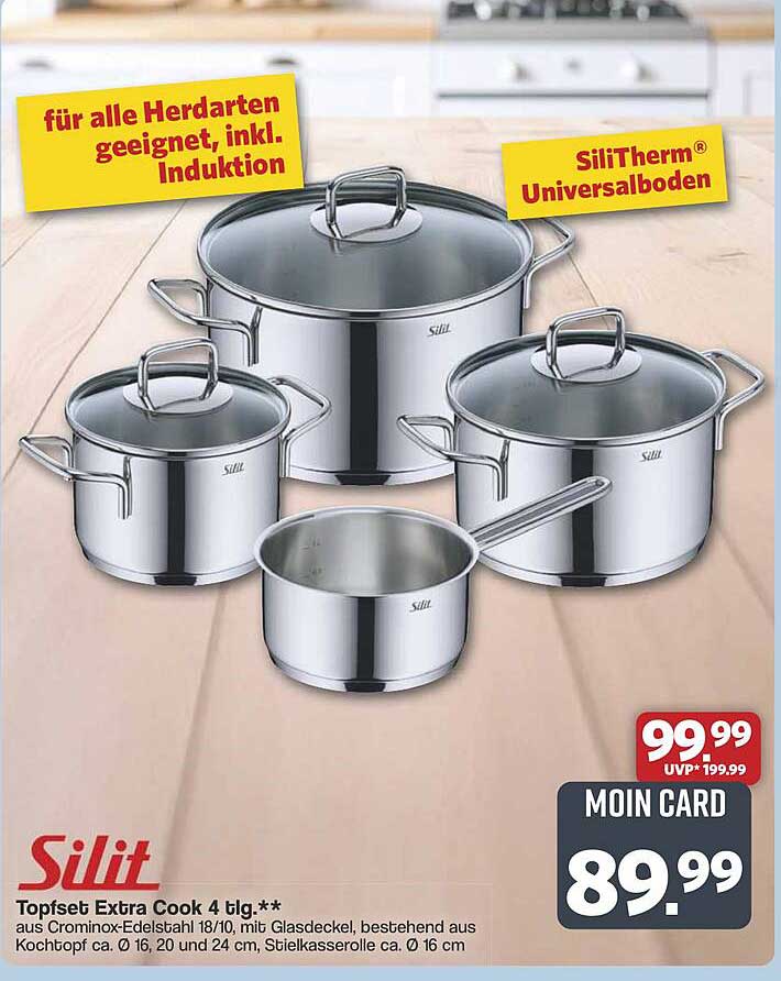 Silit Topfset Extra Cook 4 tlg.