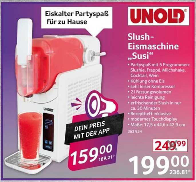 Slush-Eismaschine „Susi“ von UNOLD