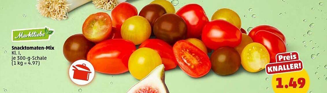 Snacktomaten-Mix Kl. I, je 300-g-Schale