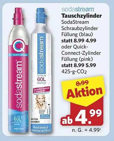 SodaStream Tauschzylinder – Frische Sprudel für dein Zuhause