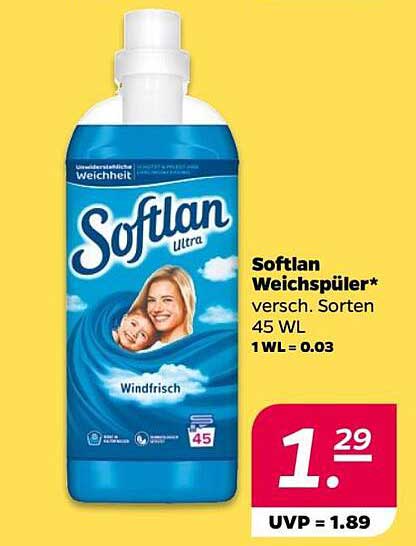 Softlan Weichspüler - verschiedene Sorten 45 WL