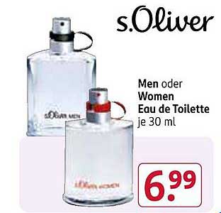 s.Oliver Men oder Women Eau de Toilette je 30 ml