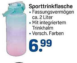 Sporttrinkflasche – Fassungsvermögen ca. 2 Liter