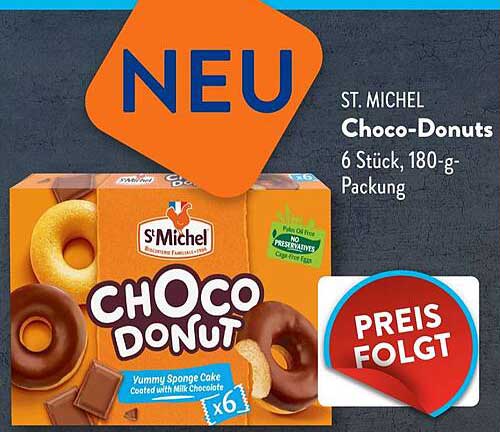 ST. MICHEL Choco-Donuts 6 Stück, 180-g-Packung