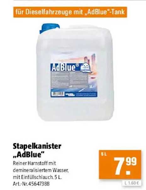 Stapelkanister „AdBlue“