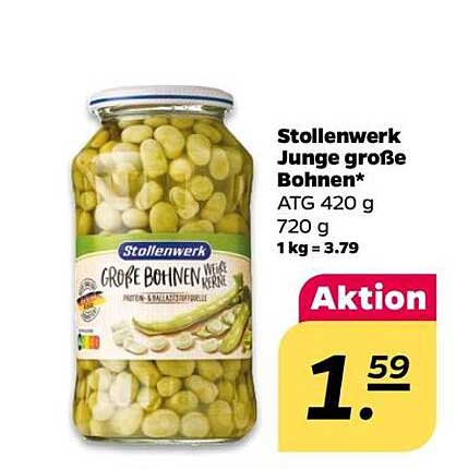Stollenwerk Junge große Bohnen 720 g