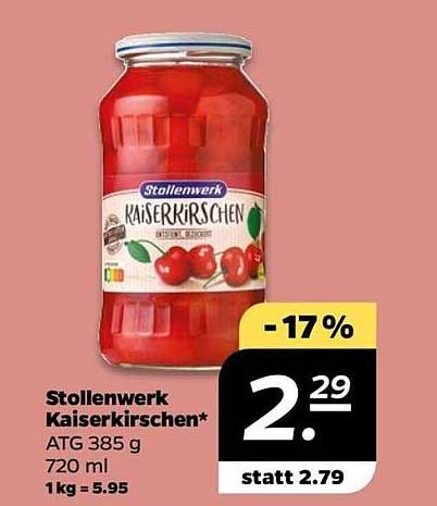 Stollenwerk Kaiser-Kirschen 720 ml