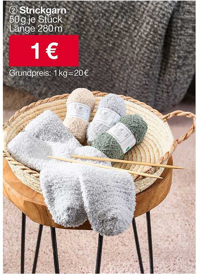 Strickgarn 50 g je Stück Länge 280m für nur 1 €
