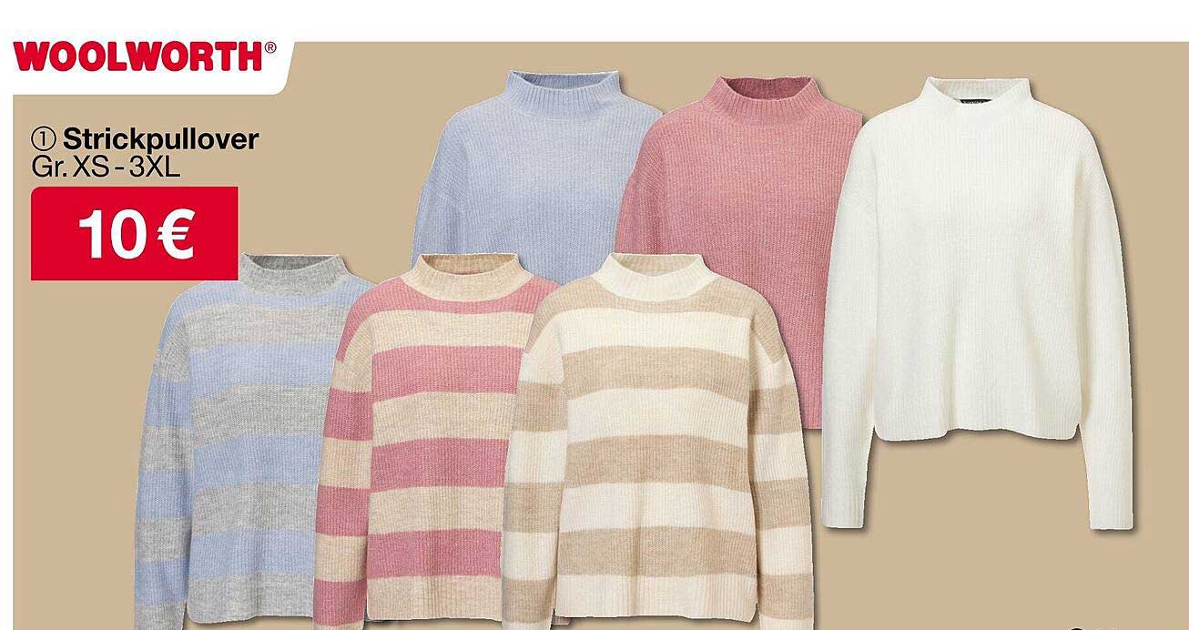 Strickpullover Gr. XS-3XL für nur 10 €