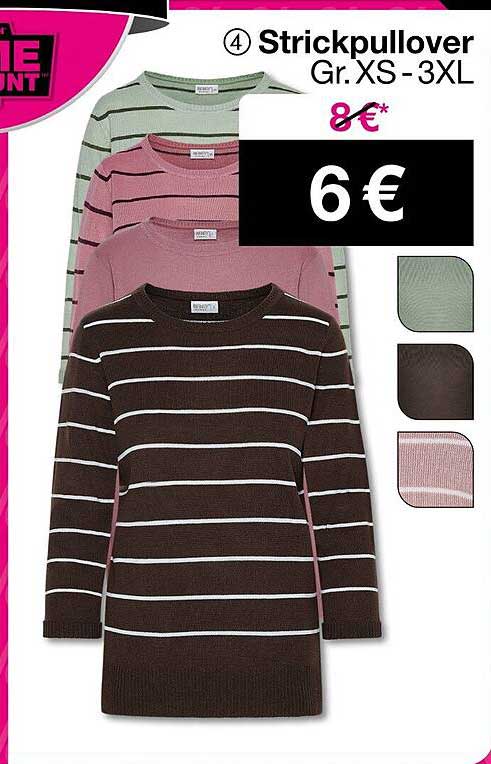 Strickpullover in verschiedenen Farben (Gr. XS - 3XL)