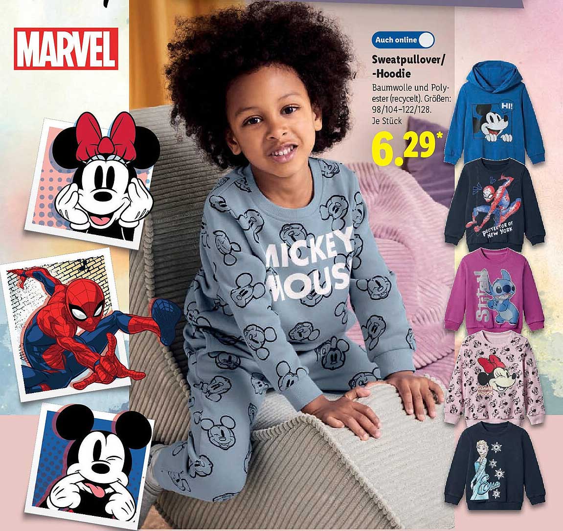 Sweatpullover/Hoodie mit Disney-Motiven