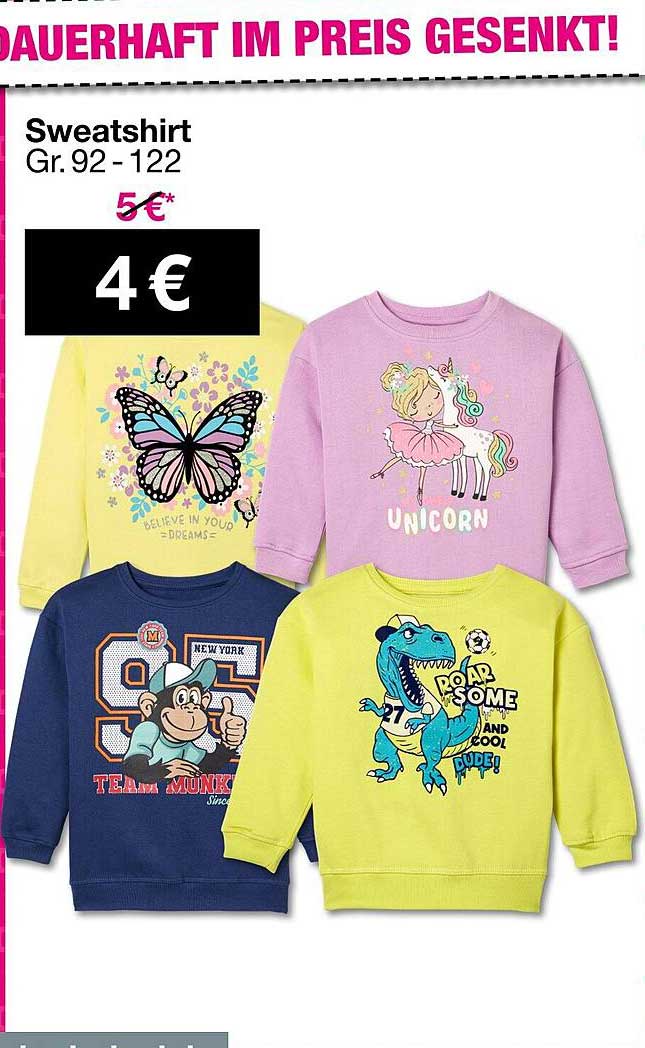 Sweatshirt Gr. 92 - 122