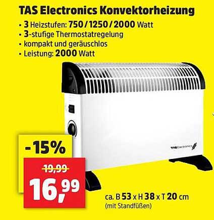 TAS Electronics Konvektorenheizung