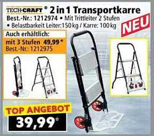 TECH-CRAFT® 2 in 1 Transportkarre